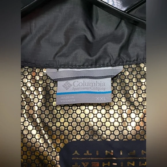 Mens XXL Columbia Labyrinth Loop II Vest Green Puffer Insulated Infinity Gold Men